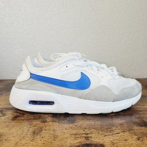 Nike Men's White and Blue Sneakers